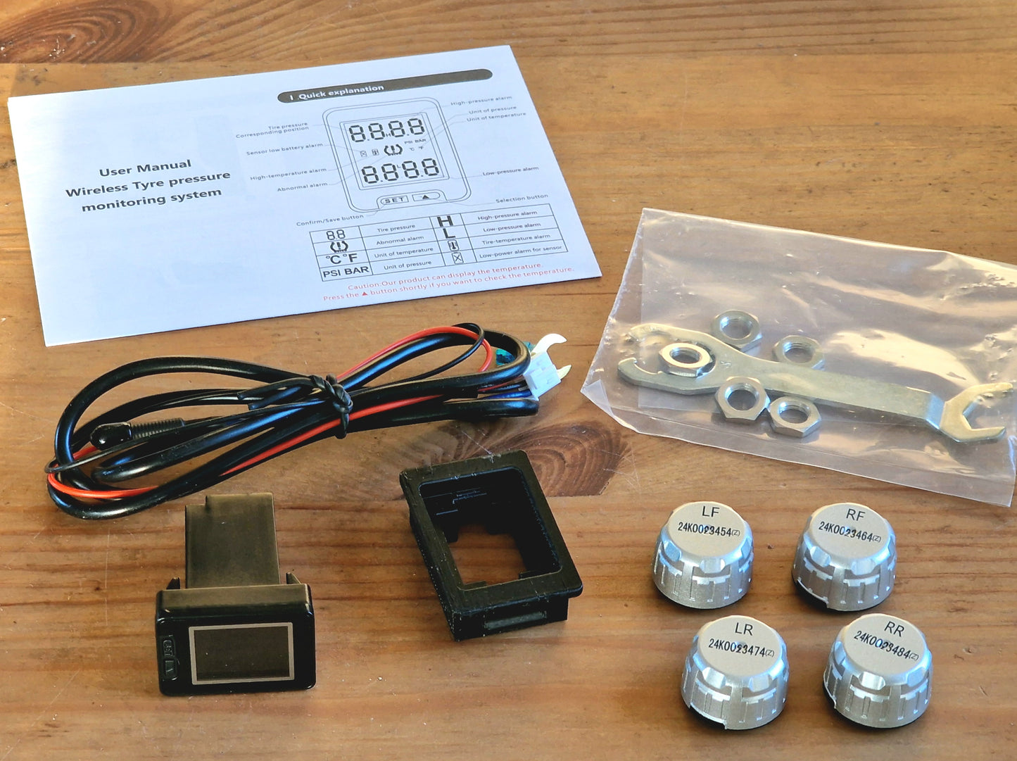 Tire Pressure Monitoring System Kit to suit, MK1 MK2 Pajero/Shogun/Montero/Delica/L200