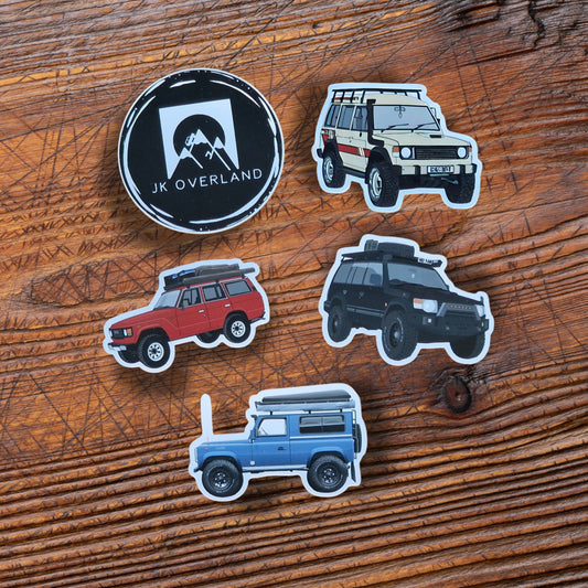 Retro 3D 4WD Sticker Pack.